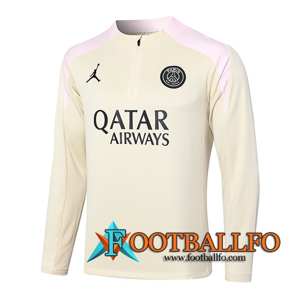 Sudadera De Entrenamiento PSG Beige/Rosa 2024/2025