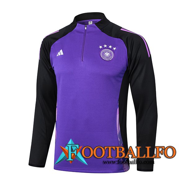 Sudadera De Entrenamiento Alemania Violeta/Negro 2024/2025 -02