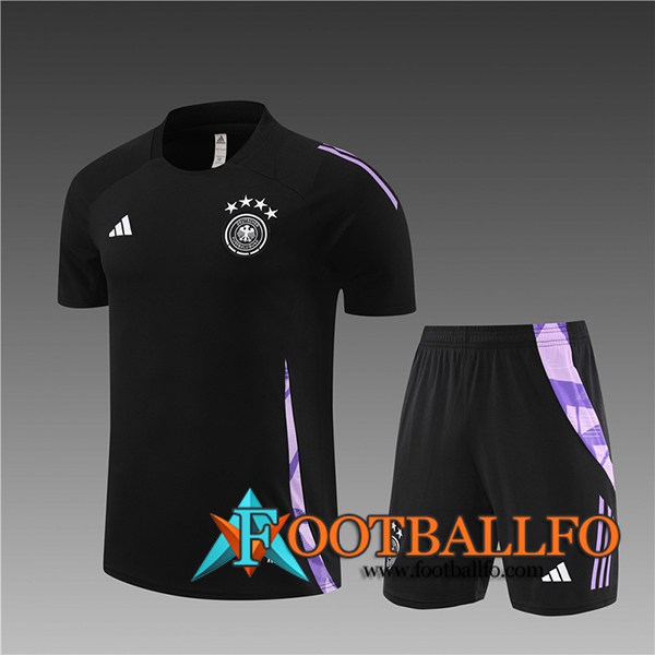 Camiseta Entrenamiento Alemania Ninos Negro/Violeta 2024/2025