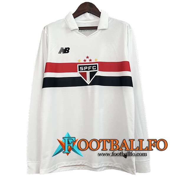 Camisetas De Futbol Sao Paulo FC Primera Manga Largas 2024/2025