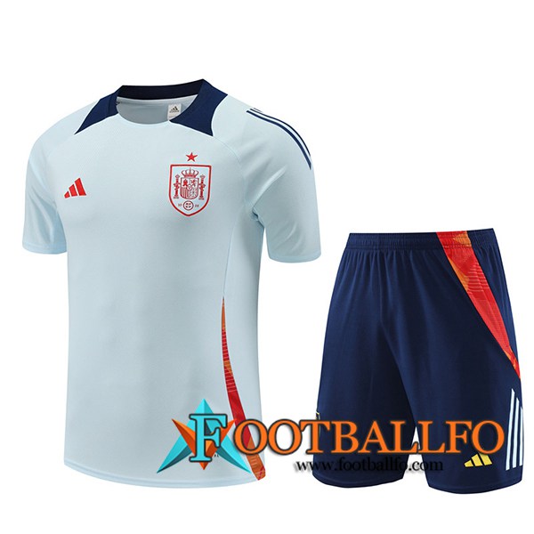 Camiseta Entrenamiento España Azul Claro 2024/2025