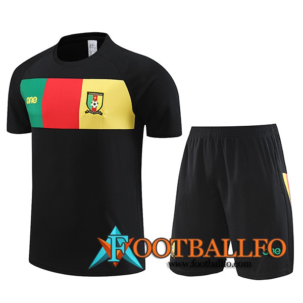 Camiseta Entrenamiento Camerún Negro 2024/2025