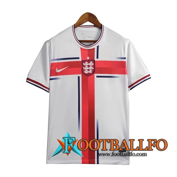 Camiseta Entrenamiento Inglaterra Blanco/Rojo 2024/2025