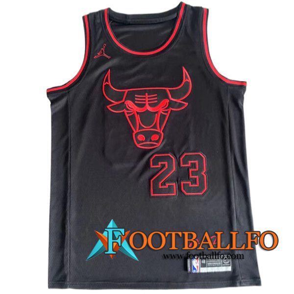 Camisetas NBA Chicago Bulls (JORDAN #23) 2024/25 Negro/Rojo -05