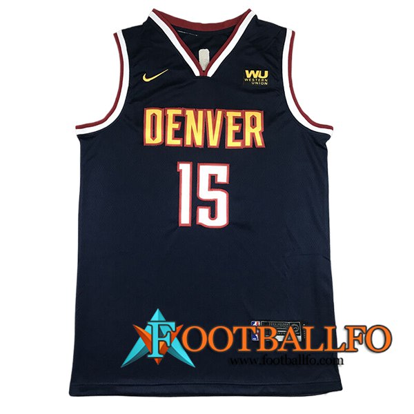 Camisetas NBA Denver Nuggets (JOKIĆ #15) 2024/25 Azul Oscuro