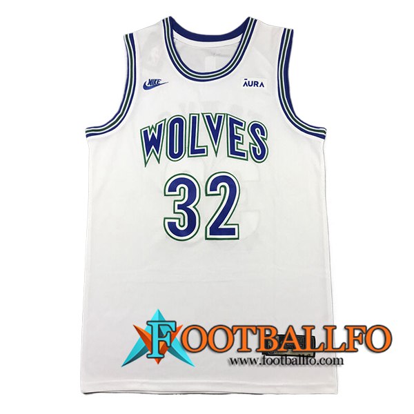 Camisetas NBA Minnesota Timberwolves (TOWNS #32) 2024/25 Blanco/Azul