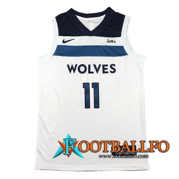 Camisetas NBA Minnesota Timberwolves (REID #11) 2024/25 Blanco/Azul/Negro