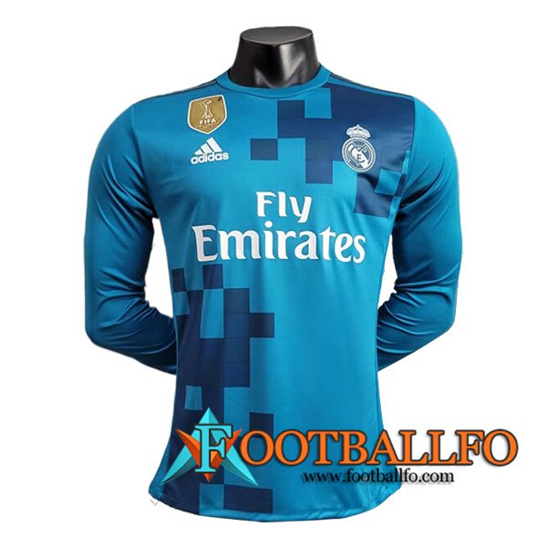 Camisetas De Futbol Real Madrid Retro Segunda 2 Manga Largas 2017/2018