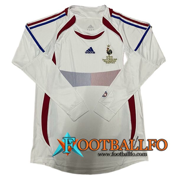 Camisetas De Futbol Francia Retro Segunda Manga Largas 2006