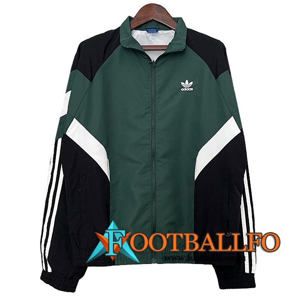 Rompevientos Adidas Verde/Negro/Blanco 2024/2025