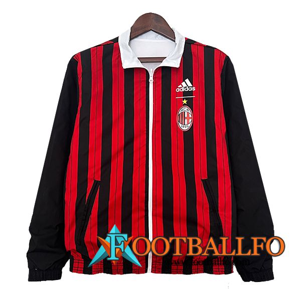 Rompevientos AC Milan Negro/Rojo 2024/2025