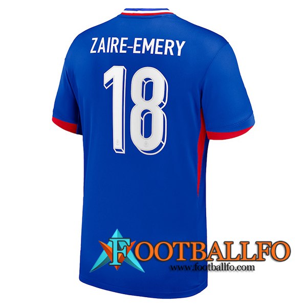 Camiseta Equipo Nacional Francia (ZAIRE-EMERY #18) 2024/2025 Primera