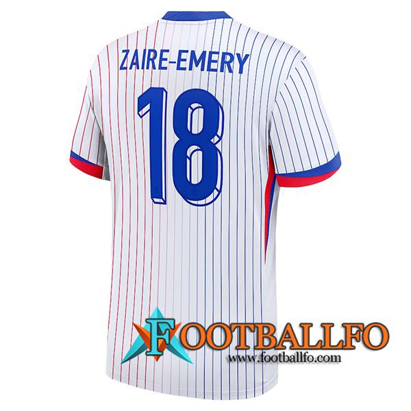 Camiseta Equipo Nacional Francia (ZAIRE-EMERY #18) 2024/2025 Segunda