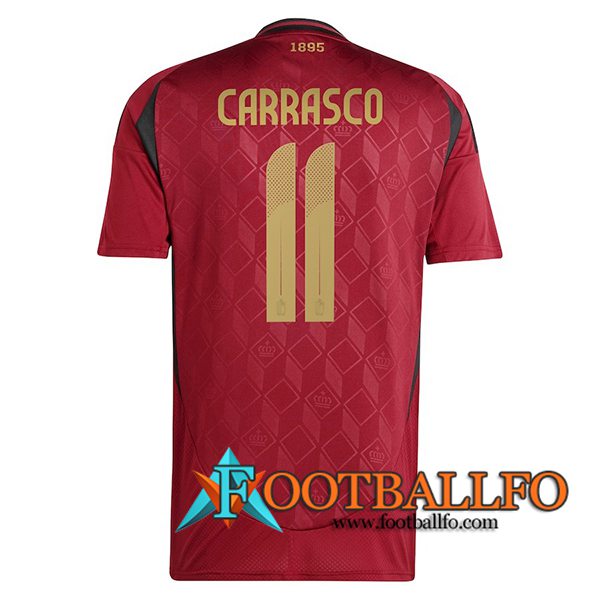 Camiseta Equipo Nacional Bélgica (CARRASCO #11) 2024/2025 Primera