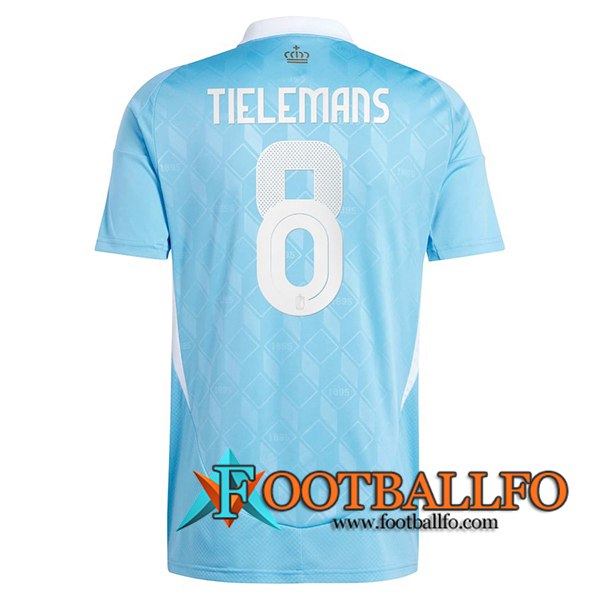 Camiseta Equipo Nacional Bélgica (TIELEMANS #8) 2024/2025 Segunda