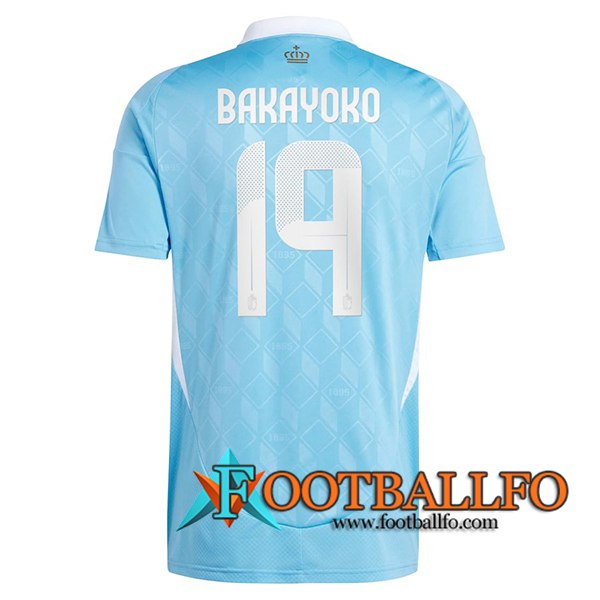 Camiseta Equipo Nacional Bélgica (BAKAYOKO #19) 2024/2025 Segunda