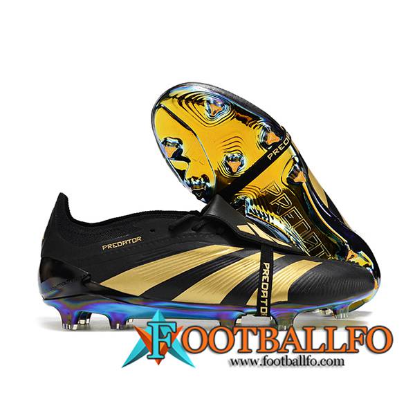 Adidas Botas De Fútbol Predator Elite Tongue FG Negro/Amarillo