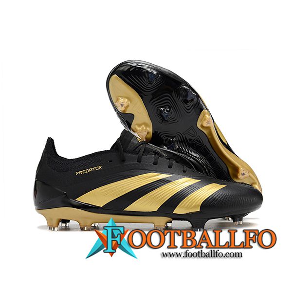 Adidas Botas De Fútbol Predator Elite FG Negro/Amarillo