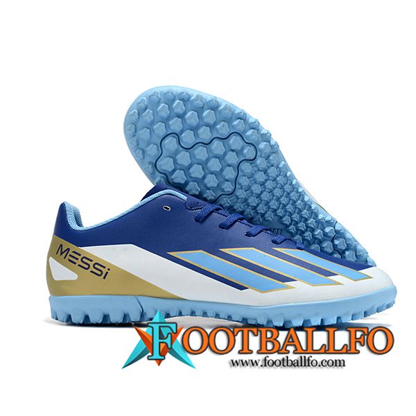 Adidas Botas De Fútbol X GHOSTED.4 TF Azul/Blanco/Amarillo