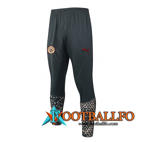 Pantalon Entrenamiento Manchester City Gris 2024/2025