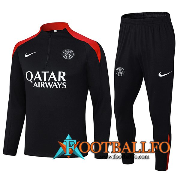 Chandal Equipos De Futbol PSG Negro/Rojo 2024/2025