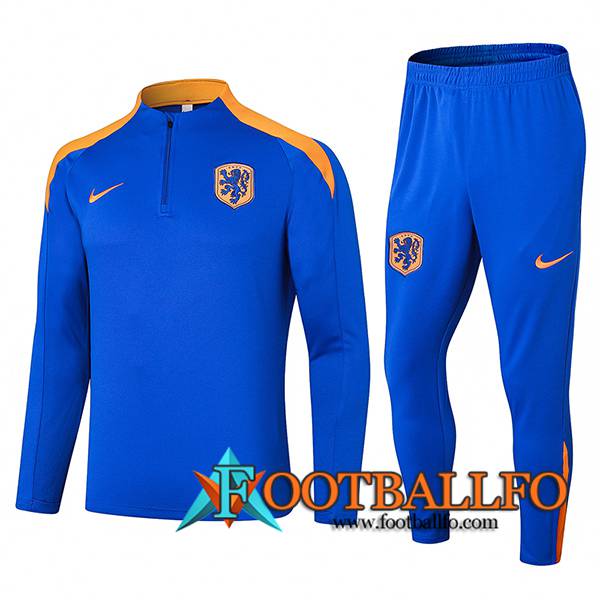 Chandal Equipos De Futbol Países Bajos Azul/Naranja 2024/2025