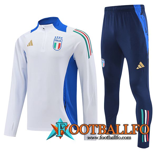 Chandal Equipos De Futbol Italia Blanco/Azul 2024/2025 -04