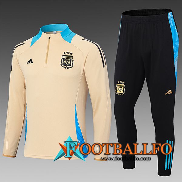 Chandal Equipos De Futbol Argentina Ninos Amarillo/Azul 2024/2025