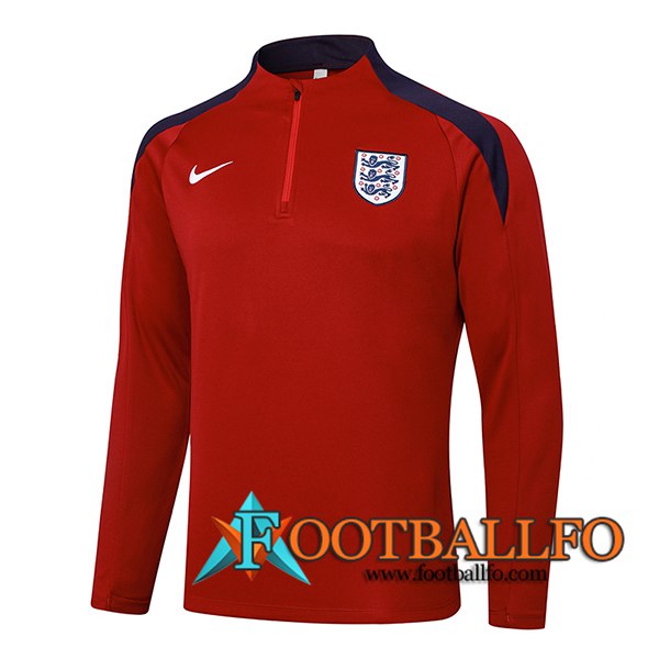 Sudadera De Entrenamiento Inglaterra Rojo/Azul 2024/2025