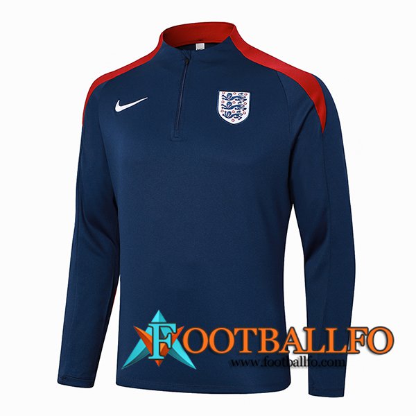 Sudadera De Entrenamiento Inglaterra Azul/Rojo 2024/2025