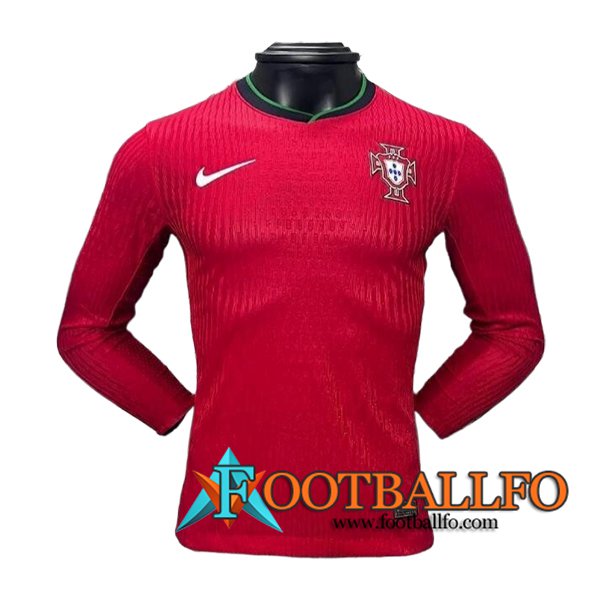 Camisetas De Futbol Portugal Primera Manga Largas UEFA Euro 2024