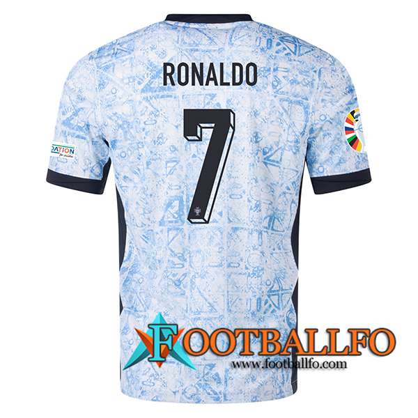 Camisetas De Futbol Portugal (RONALDO #7) UEFA Euro 2024 Segunda