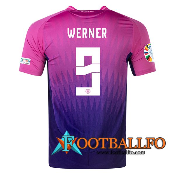 Camisetas De Futbol Alemania (WERNER #9) UEFA Euro 2024 Segunda