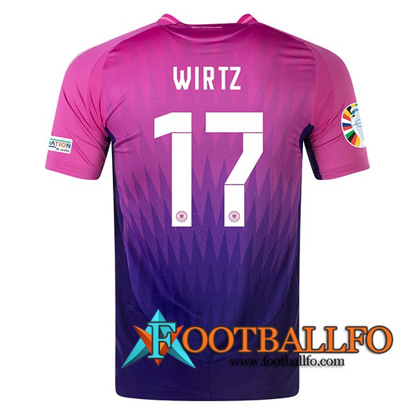 Camisetas De Futbol Alemania (WIRTZ #17) UEFA Euro 2024 Segunda