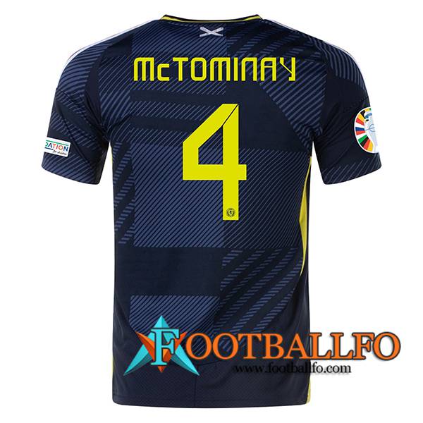 Camisetas De Futbol Escocia (McTOMINAY #4) UEFA Euro 2024 Primera