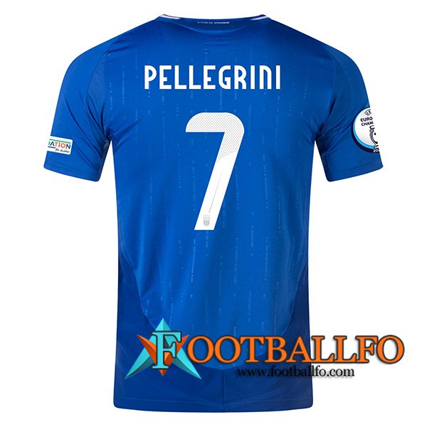 Camisetas De Futbol Italia (PELLEGRINI #7) UEFA Euro 2024 Primera