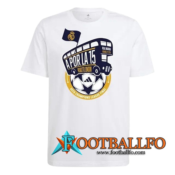 Camisetas De Futbol Real Madrid T-Shirt Cotton Blanco 2024/2025