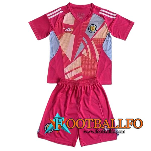 Camisetas De Futbol Escocia Ninos Portero Rosa 2024/2025