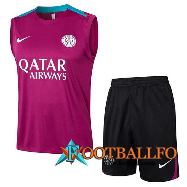 Camiseta Entrenamiento sin mangas PSG Violeta 2024/2025