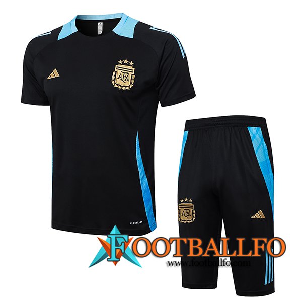 Camiseta Entrenamiento Argentina Negro/Azul 2024/2025