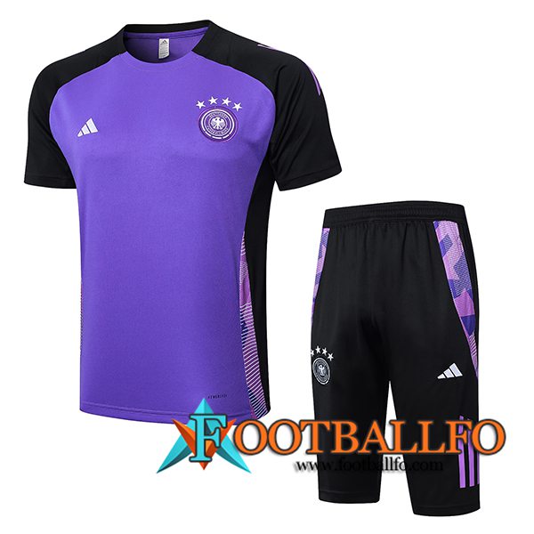 Camiseta Entrenamiento Alemania Violeta/Negro 2024/2025 -02