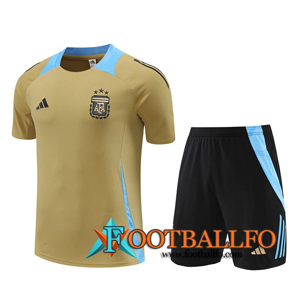 Camiseta Entrenamiento Argentina Amarillo/Azul 2024/2025