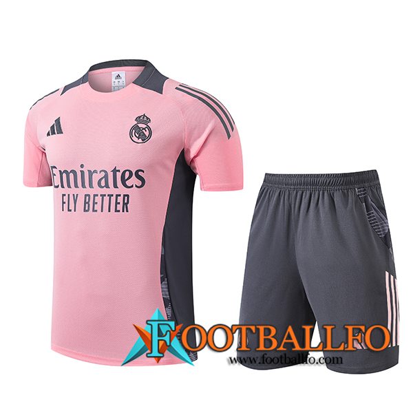 Camiseta Entrenamiento Real Madrid Rosa/Gris 2024/2025