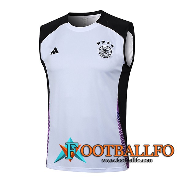 Chalecos De Futbol Alemania Blanco/Negro/Violeta 2024/2025