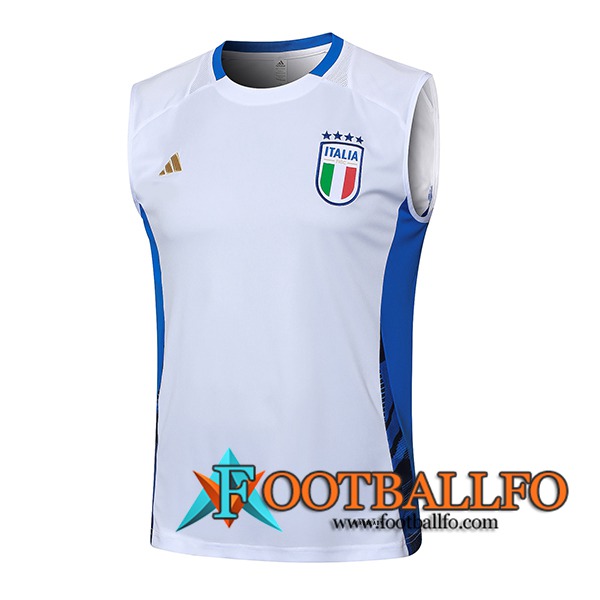 Chalecos De Futbol Italia Blanco/Azul 2024/2025