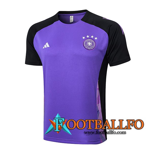 Camiseta Entrenamiento Alemania Violeta/Negro 2024/2025