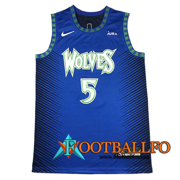 Camisetas NBA Minnesota Timberwolves (EDWARDS #5) 2024/25 Azul/Negro/Verde