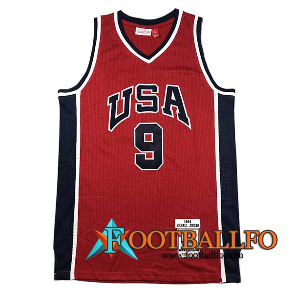 Camisetas NBA USA (#9) 2024/25 Rojo/Negro/Blanco