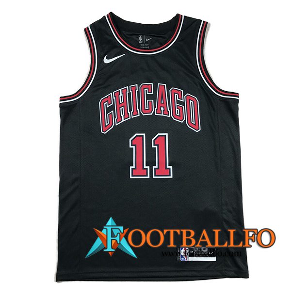 Camisetas NBA Chicago Bulls (DEROZAN #11) 2024/25 Negro/Rojo -02