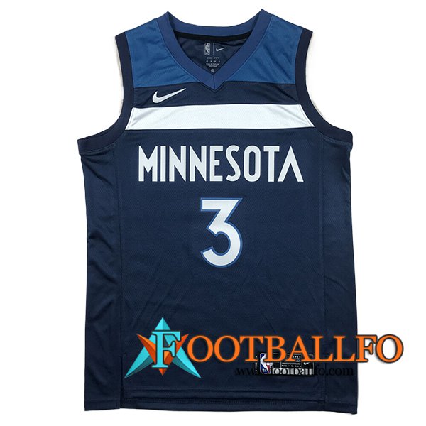 Camisetas NBA Minnesota Timberwolves (McDANIELS #3) 2024/25 Azul/Blanco